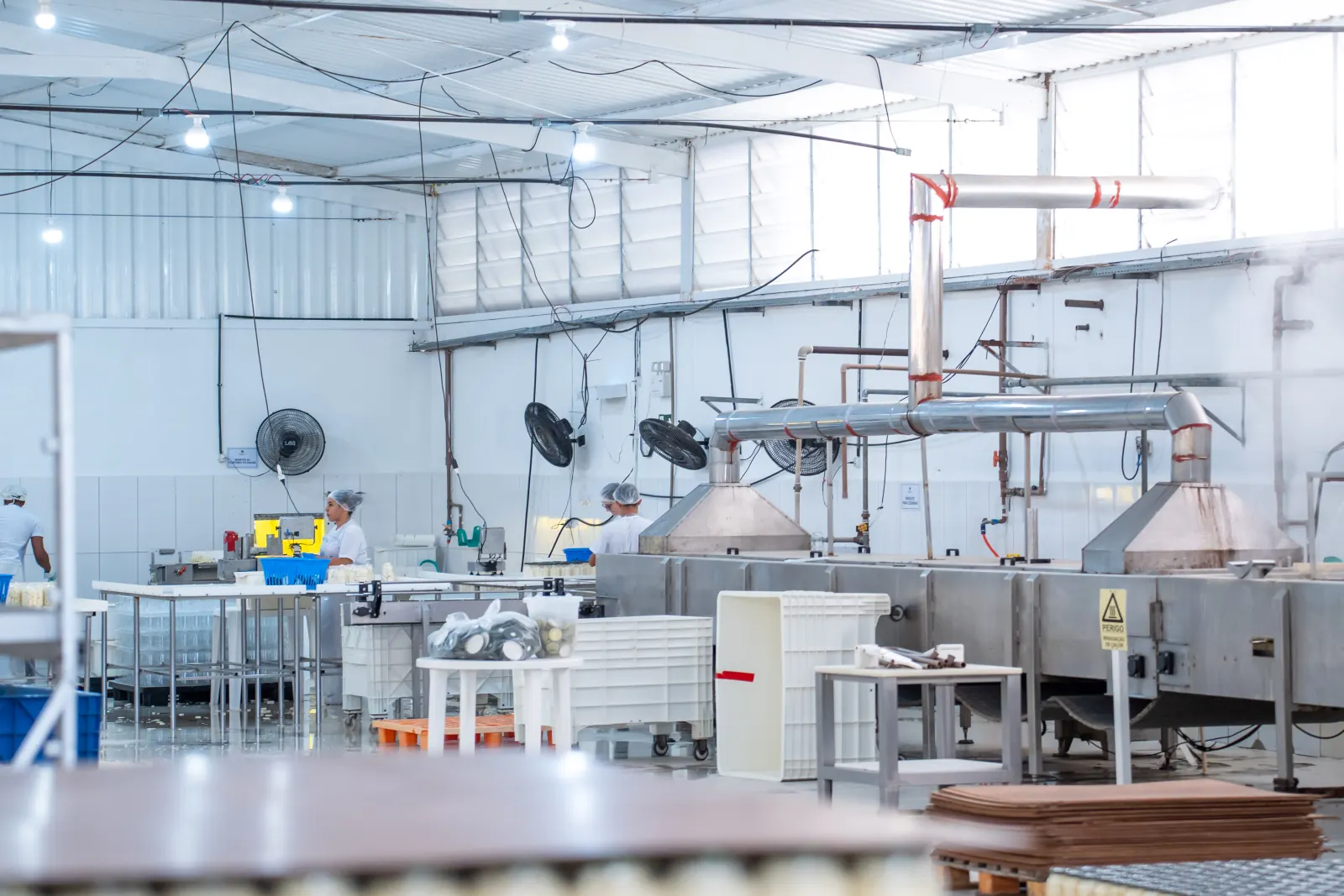 Área de produção da fábrica da Fratelli