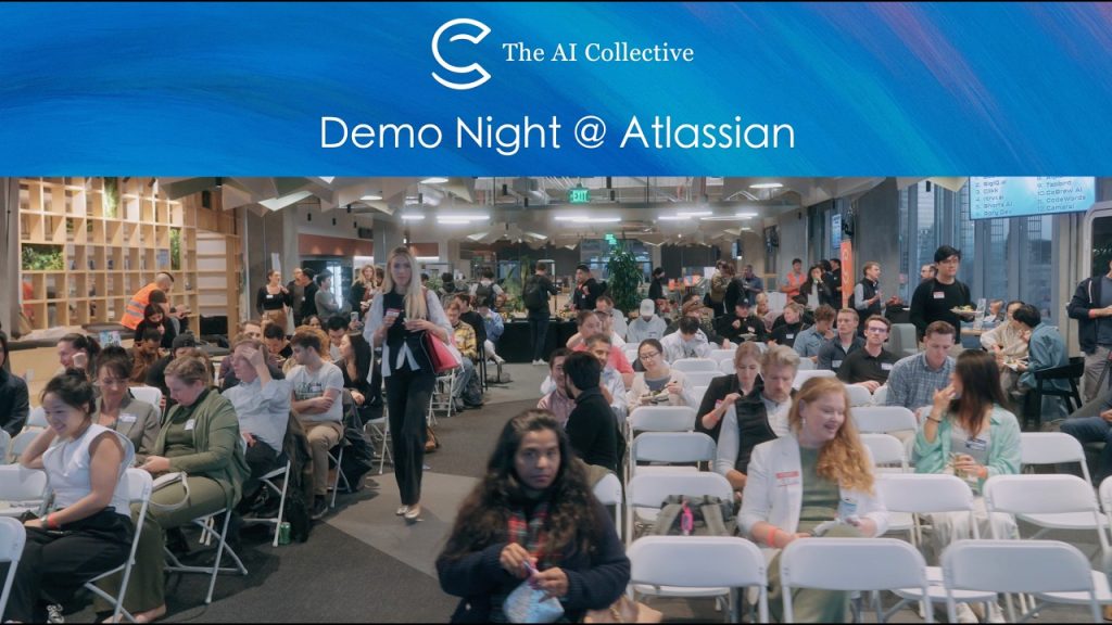 Produção audiovisual do evento Demo Night da Atlassian